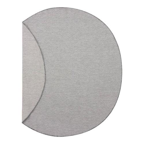 Rond Buitenkleed Mono - Grijs/Wit - Dubbelzijdig - EVA Interior - 240 x 240 cm - vtwonen shop