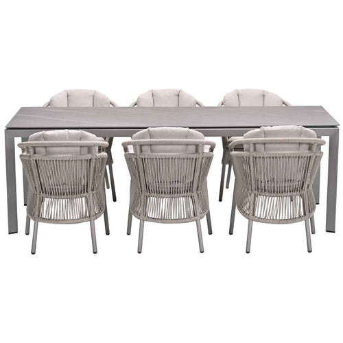 Garden Impressions tuinset Sorong - Skala - taupe - 230x100 cm - 7-delig