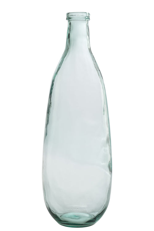 J-Line vaas Fles - glas - transparant - 75 cm hoog - vtwonen shop