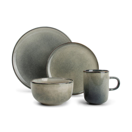 Salt & Pepper - Servies 16-delig groen/blauw Meridian - vtwonen shop