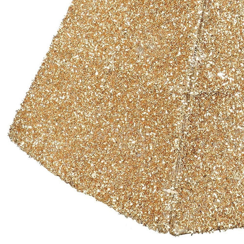 Mica Decorations Kerstboomrok Opvouwbaar - L50 x B50 x H30 cm - Kerstboommand - Goud