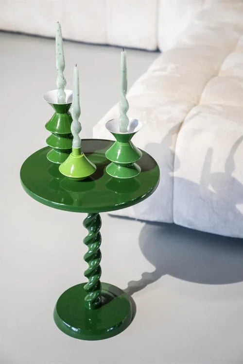 FurniLux Kaarsenhouder set van 3 yack - groen - 10x10x19 cm - vtwonen shop