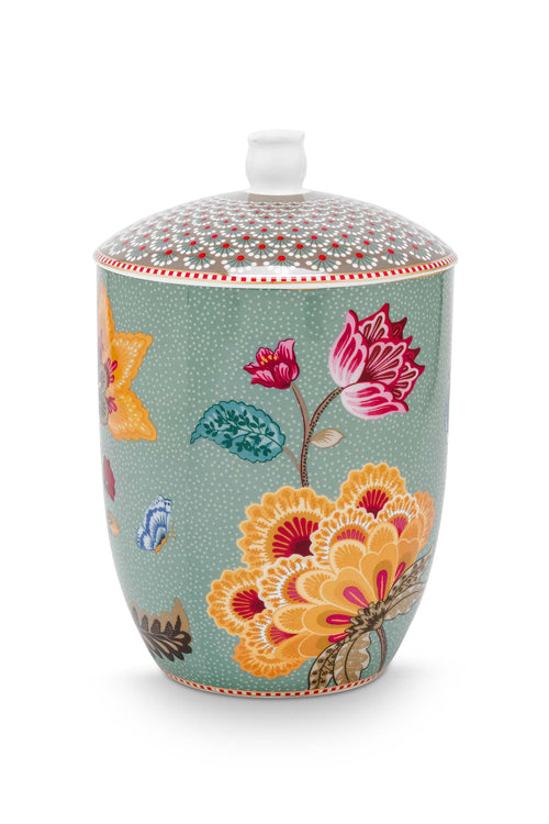 Pip Studio Voorraadpot - Blooming Tales - Lichtblauw - 14cm