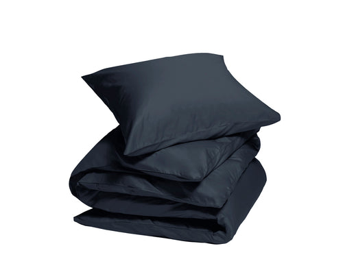 Yumeko dekbedovertrek katoen satijn blueberry 140x220 + 1/60x70 - vtwonen shop