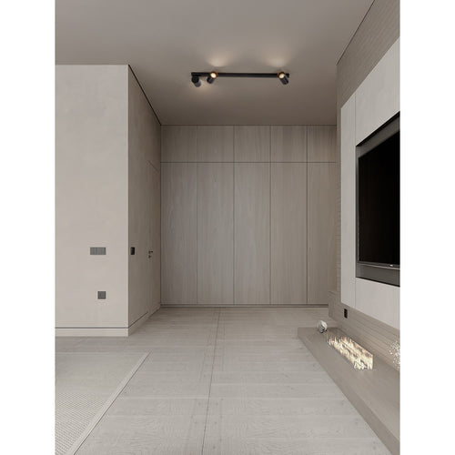 Nova Luce OSO Plafondspot met balk, zandkleurig zwart, GU10, 3x10W