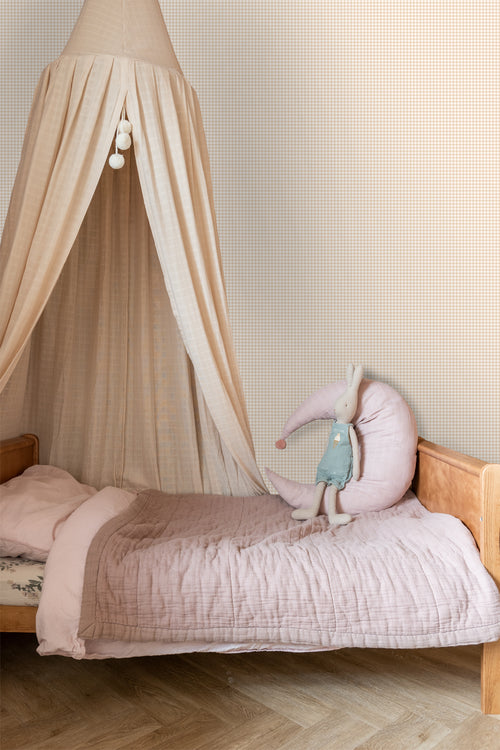 ESTAhome behang strepen licht terracotta - 50 x 900 cm - 131642 - vtwonen shop