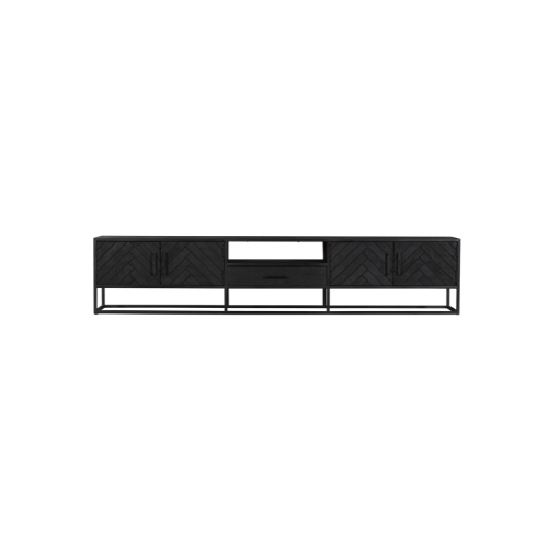 StarFurn Tv-meubel New York - Zwart Hout - 240x45x50cm