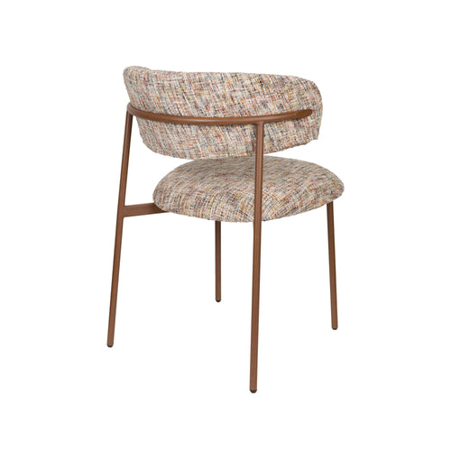 Housecraft Living Claes Eetkamerstoelen Gemêleerd Multi - Set van 2 - vtwonen shop