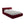 LaMiaSofa Bed met opbergruimte Milano - velours - bourgondië - 160x228x82