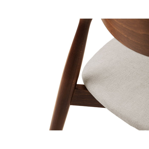 Set van 2 stoelen Leon chenille beige - 48x47.5x79cm