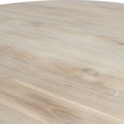 Eiffel teakhouten ronde eettafel - Ø 120 cm