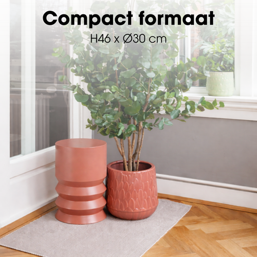 Mica Decorations Mart Bijzettafel – Bijzettafel Rond – Tafeltje – Koffietafel – Bijzet Tafel voor Woonkamer – Ook als Plantentafeltje of
