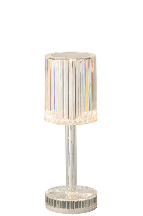 J-Line tafellamp Dimbaar - polyester - transparant