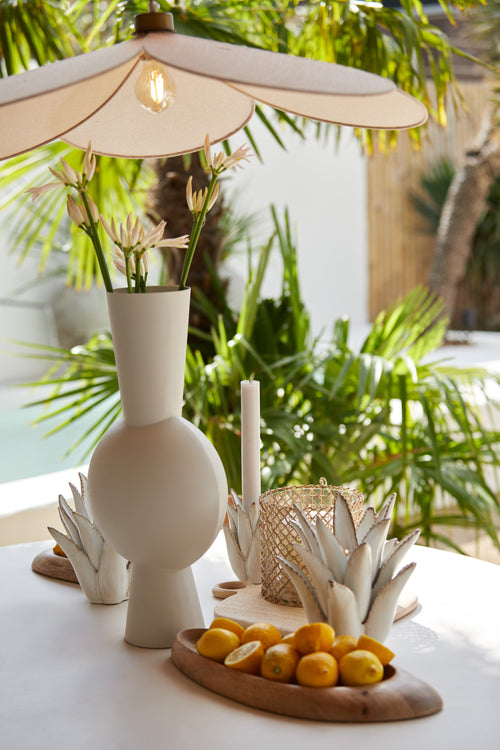 Light & Living vaas KAVANDU - 26x19x54cm - wit - vtwonen shop