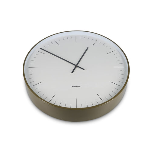 Salt & Pepper - Wandklok 51x10cm groen Pulse