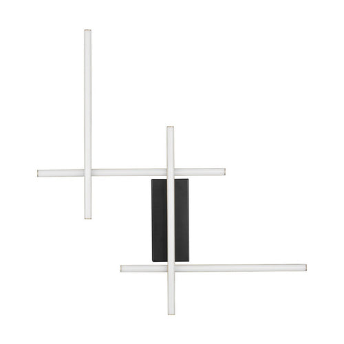 Nova Luce APECHO Geïntegreerde LED-wandlamp Sandy Black, Gold Triac dimbare LED 34W 1215lm 3200K