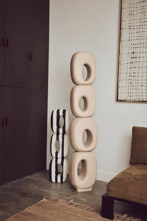 HKLIVING sculptuur Monochrome Art – palmvezel - vtwonen shop