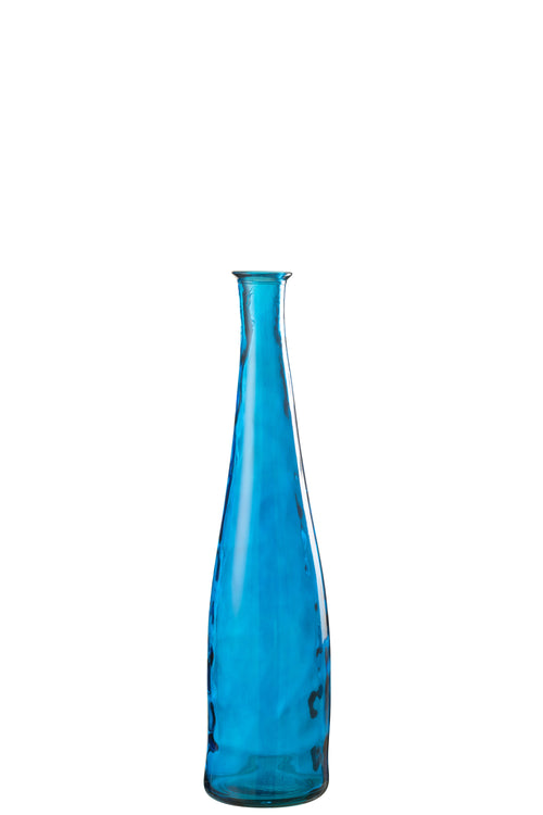 J-Line vaas Noah - glas - blauw - small - 80 cm hoog