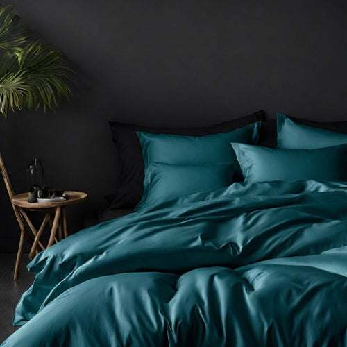 Ten Cate premium - dekbedovertrekset - 200x200/220 - 100% katoen satijn - deep teal