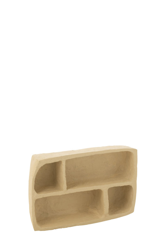 J-Line wandrek Flint - papier maché - naturel - small