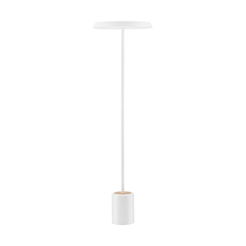 Nova Luce OPHELIA Geïntegreerde LED-vloerlamp mat wit/fineer LED 27W 2199lm 3000K