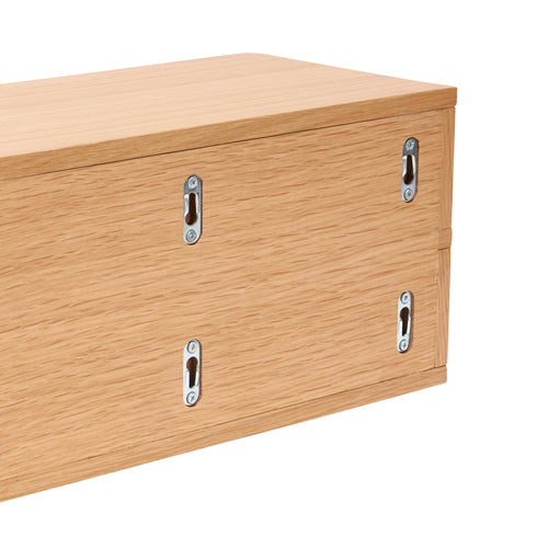 Hübsch nachtkastje Open - mdf/okernfineer - 40x20xh20cm
