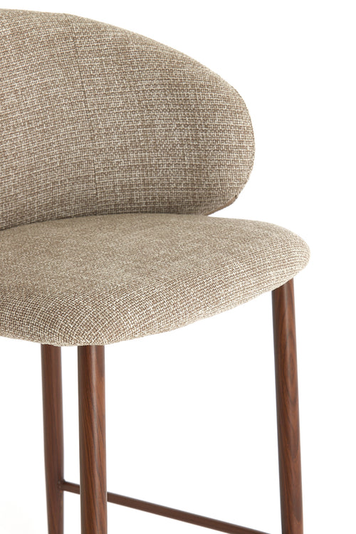 Light & Living barkruk ALUKO - 57x55x94cm - bruin - vtwonen shop