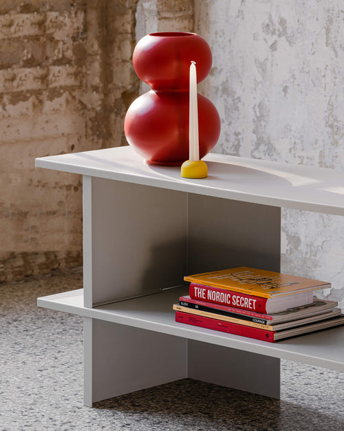noo.ma Hes lage stellingkast 160 cm - Butter Yellow, metaal