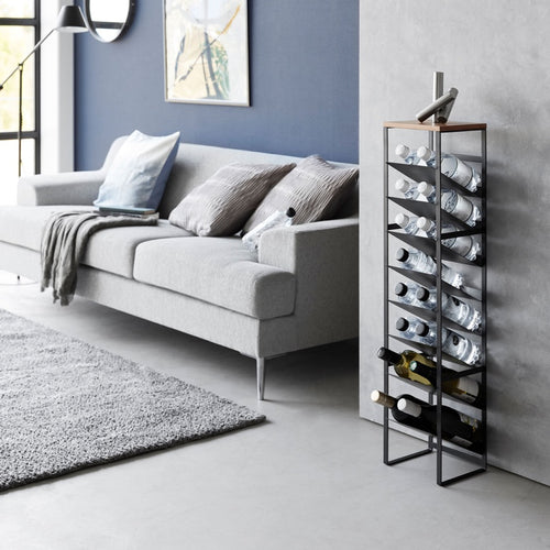 Yamazaki Wijnrek / Flessenrek - 16 flessen - Tower - Zwart - vtwonen shop