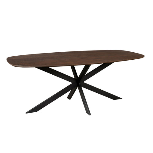 StarFurn Eettafel Ferris - Deens Ovaal Bruin Hout - 180x90x76cm - vtwonen shop