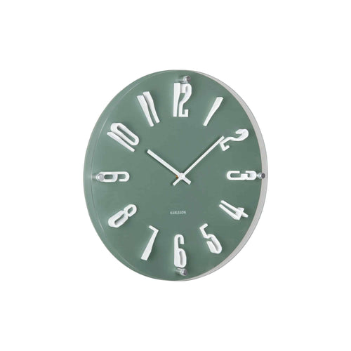 Karlsson wandklok Esencia Elevated - groen - Ø40cm