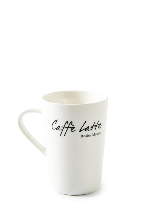 Rivièra Maison Classic Caffè Latte Mug - Porselein - Off White - vtwonen shop