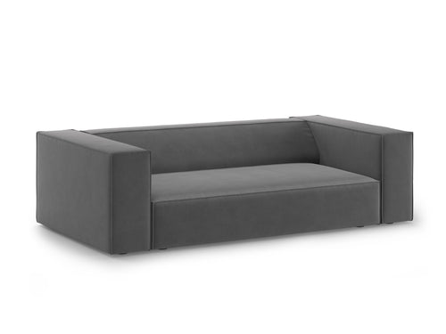 Cosmopolitan Design Bank Arendal 2-zits, flueel warm grijs - 102x180x70cm