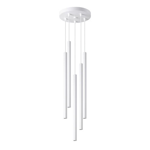 Sollux Lighting Hanglamp PASTELO 5P wit - 25x25x110cm