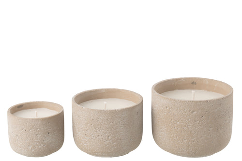 J-Line buitenkaars Rond - lichtbeige - large - 47U