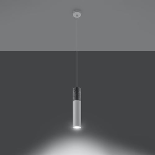 Sollux Lighting Hanglamp BORGIO 1 wit - 8x8x105cm