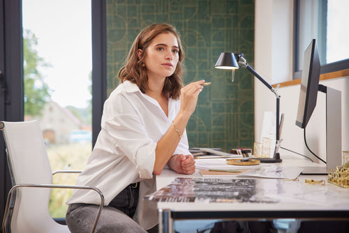 Livingwalls behang geometrische vormen groen en goud - 53 cm x 10.05 m - AS-386993 - vtwonen shop