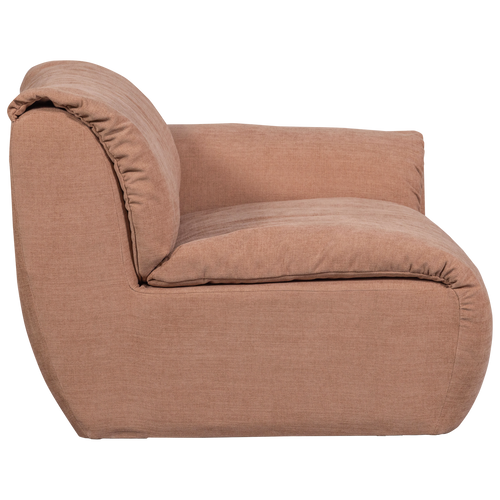 WOOOD 1-zits met arm rechts Baggy - Geweven Chenille - Oudroze - vtwonen shop