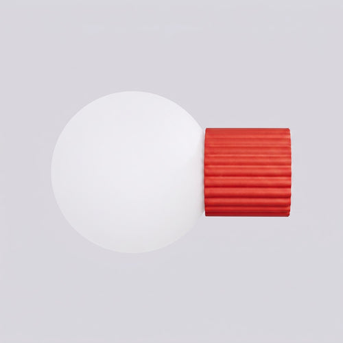 Sollux Lighting Wandlamp HALO rood IP44 - 12x17x12cm