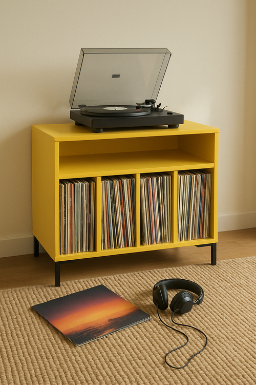 Kast voor platen geel - vtwonen shop