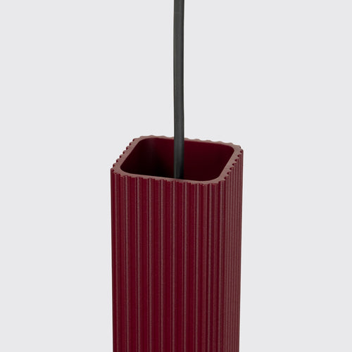 Sollux Lighting Hanglamp RAYO 3P bordeaux - 20x20x108cm