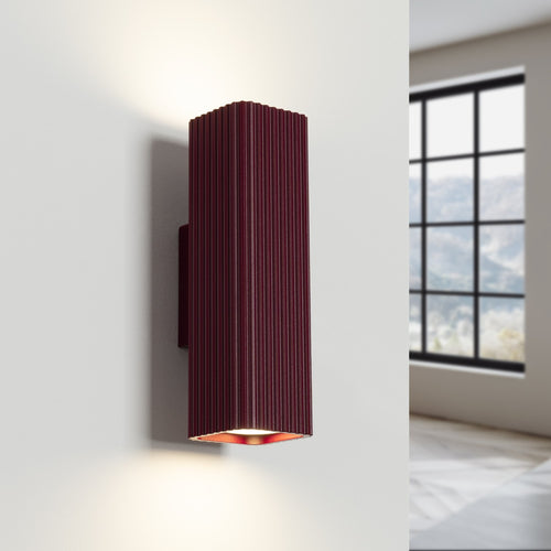 Sollux Lighting Wandlamp RAYO 20 bordeaux - 6x8x20cm