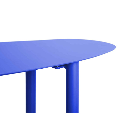 Leitmotiv side table Cool Retro - blauw - 90x28x72.5cm