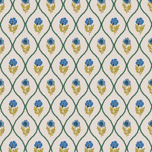 Joules Vliesbehang - Trellis Floral Gold - 1005x52