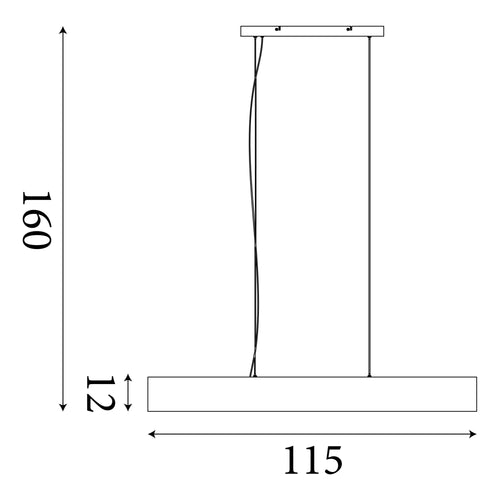 Searchlight Ash LED Bar Plafond Plafondhanger Hout