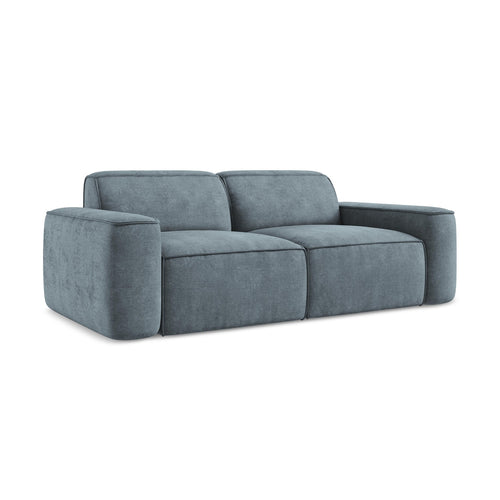 LaMiaSofa 3-zits bank Melissa - chenille stof - jeans - 204x102x70