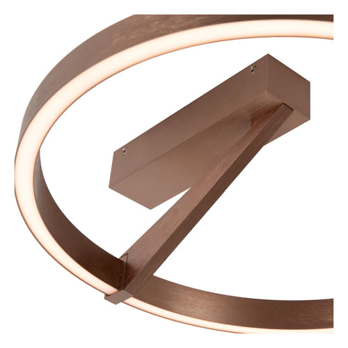 Lucide plafonnière APPLAUSE - Geïntegreerde LED - Koffie