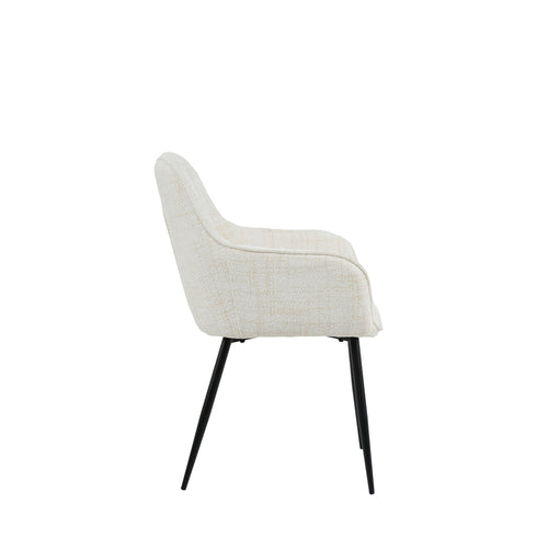 Housecraft Living Jez Eetkamerstoelen met armleuning Beige - Set van 2 - vtwonen shop