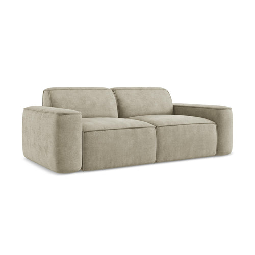 LaMiaSofa 3-zits bank Melissa - chenille stof - beige - 204x102x70