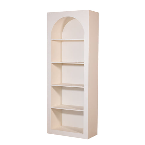 Giga Meubel Vakkenkast Fiene - MDF/Beton Ciré - Beige - 80x38x210cm - vtwonen shop
